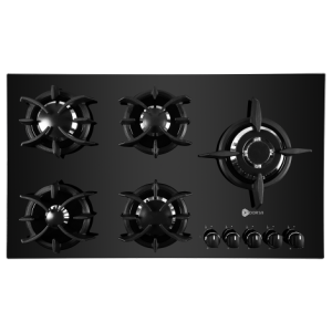 اجاق گاز شیشه ای پنج شعله مدل DG2115-5R درسا