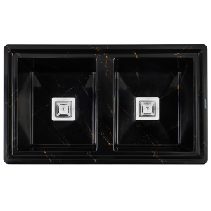 سینک گرانیتی مشکی طرح سنگ DS3605-85 درسا
