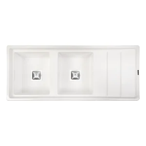 سینک گرانیتی سفید ساده DS3607-120 درسا